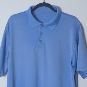 Tommy Armour Golf Polo Shirt Men's Large L Blue Embroidered Logo
